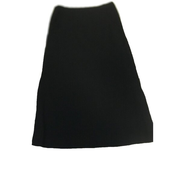New MM. Lafleur Willoughby Skirt Sz 2 Pleated Jersey Black Midi Stretch WPJBLK2